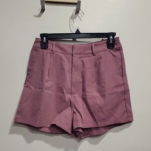 Shein High-Waist Mauve Women's Tailored Shorts Size 4 NWT